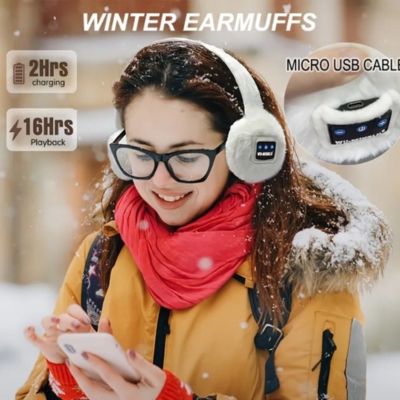Bluetooth Ear Muffs w/Dust Bag, NWOT - Picture 3 of 6